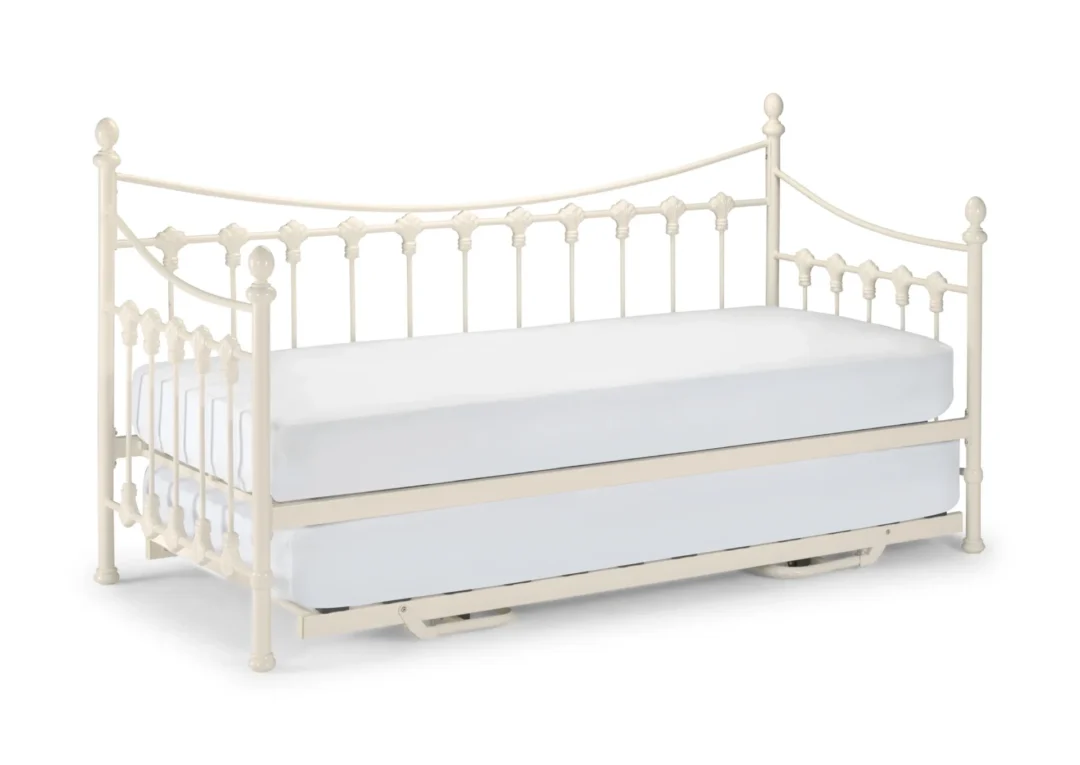 Versailles Stone White Metal Guest Day Bed